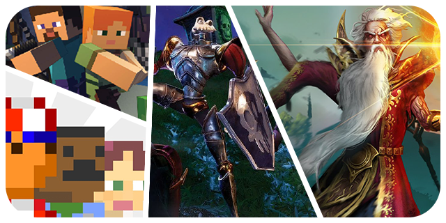 image of prior projects, such as Wizardry, MediEvil, Minecraft, and #IDARB